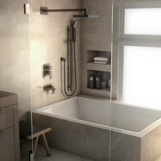 ZLINE Bliss Shower System, Matte Black, BLS-SHS-MB - Contemporary - Tub ...
