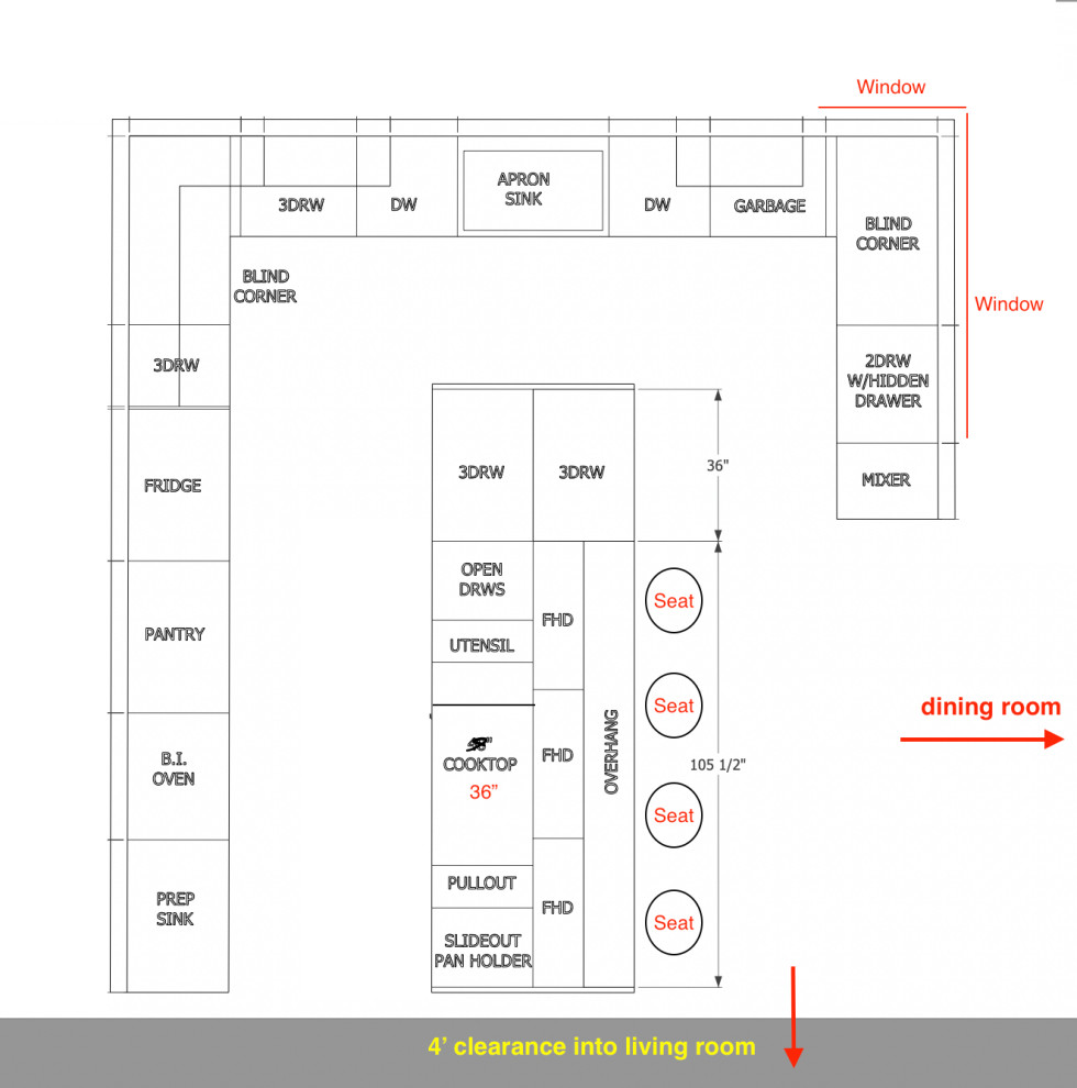 Rangetop in 12' island w/Elica Leone hood how to put pendant lights