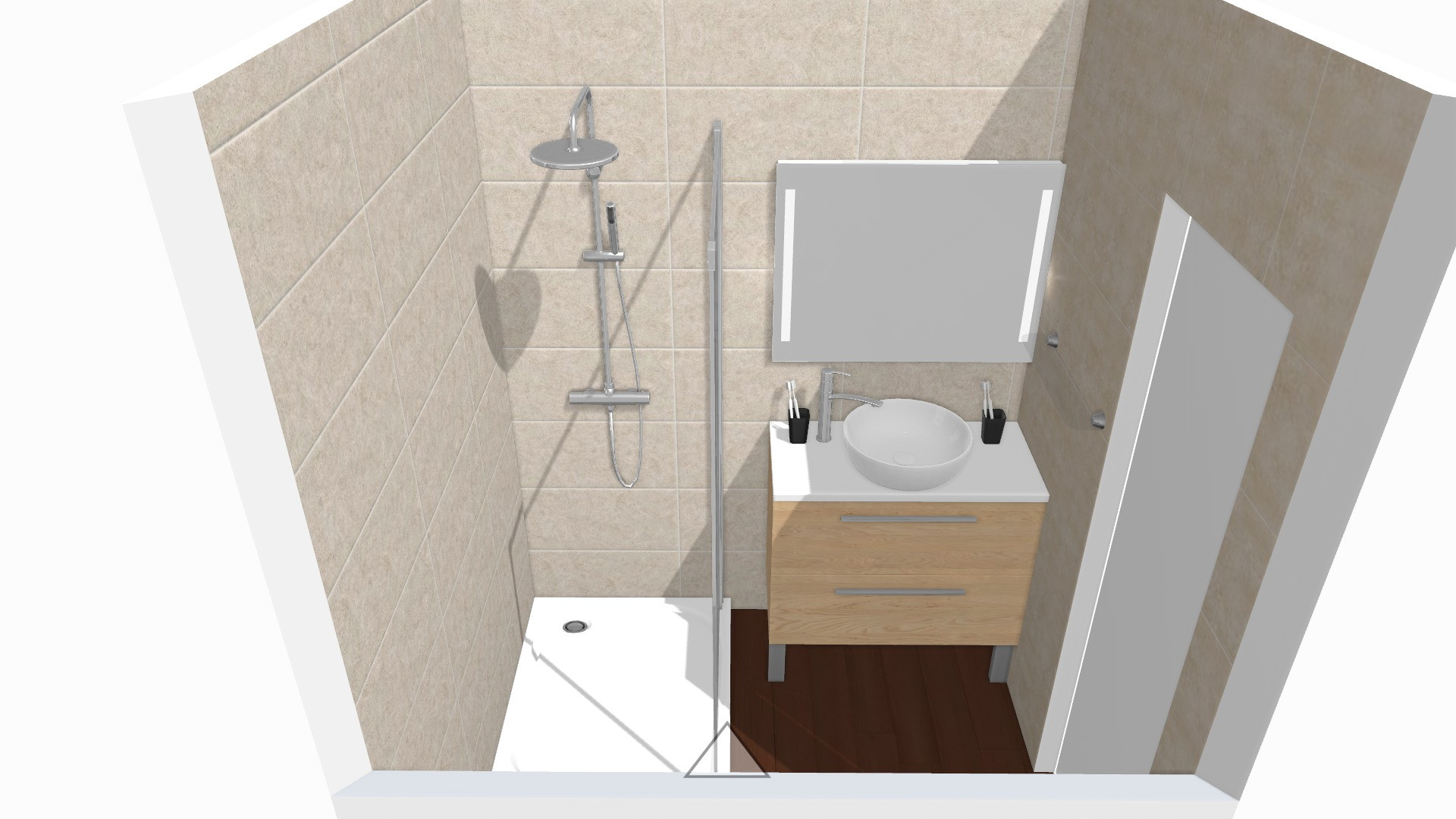 Projection 3D salle de bain