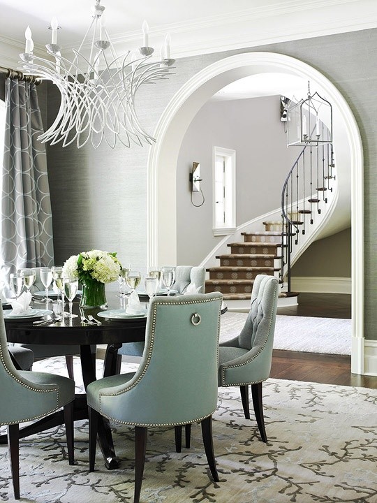 Dining room - traditional dining room idea in Orange County