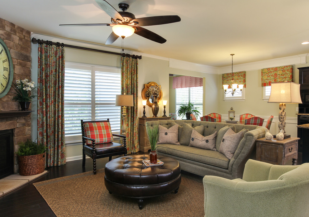 Casual Chic-English Country Cottage - Eclectic - Family Room - Raleigh - by  Bardi Designs-Custom Residential Interior Design