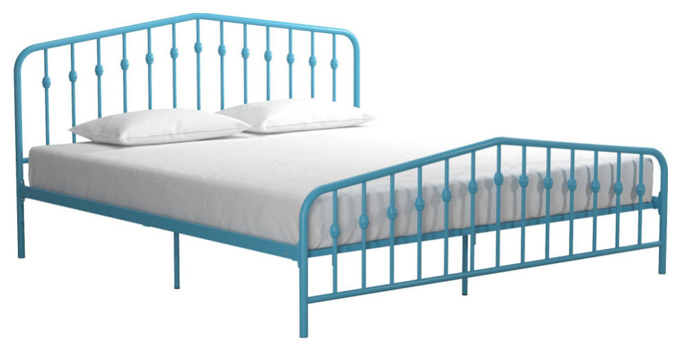 Novogratz Bushwick Metal Bed, King Contemporary Platform Beds by