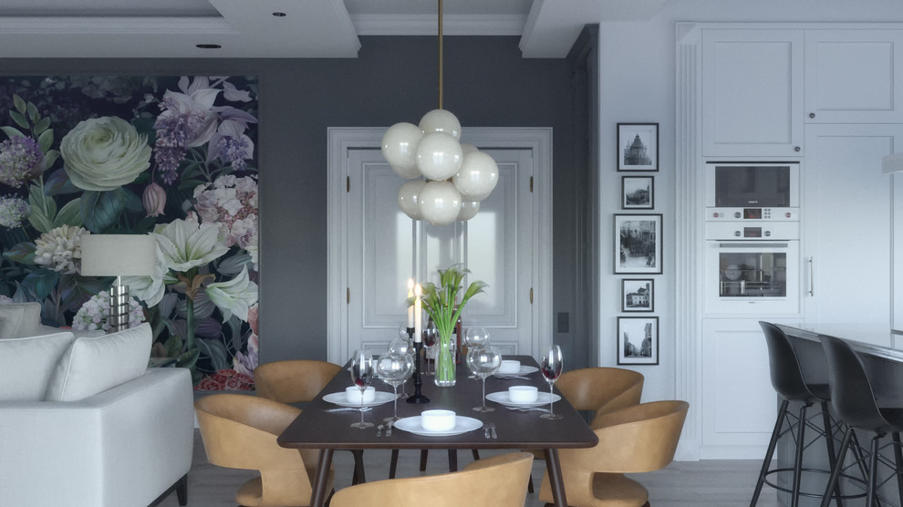 Кухня-столовая, гостинная