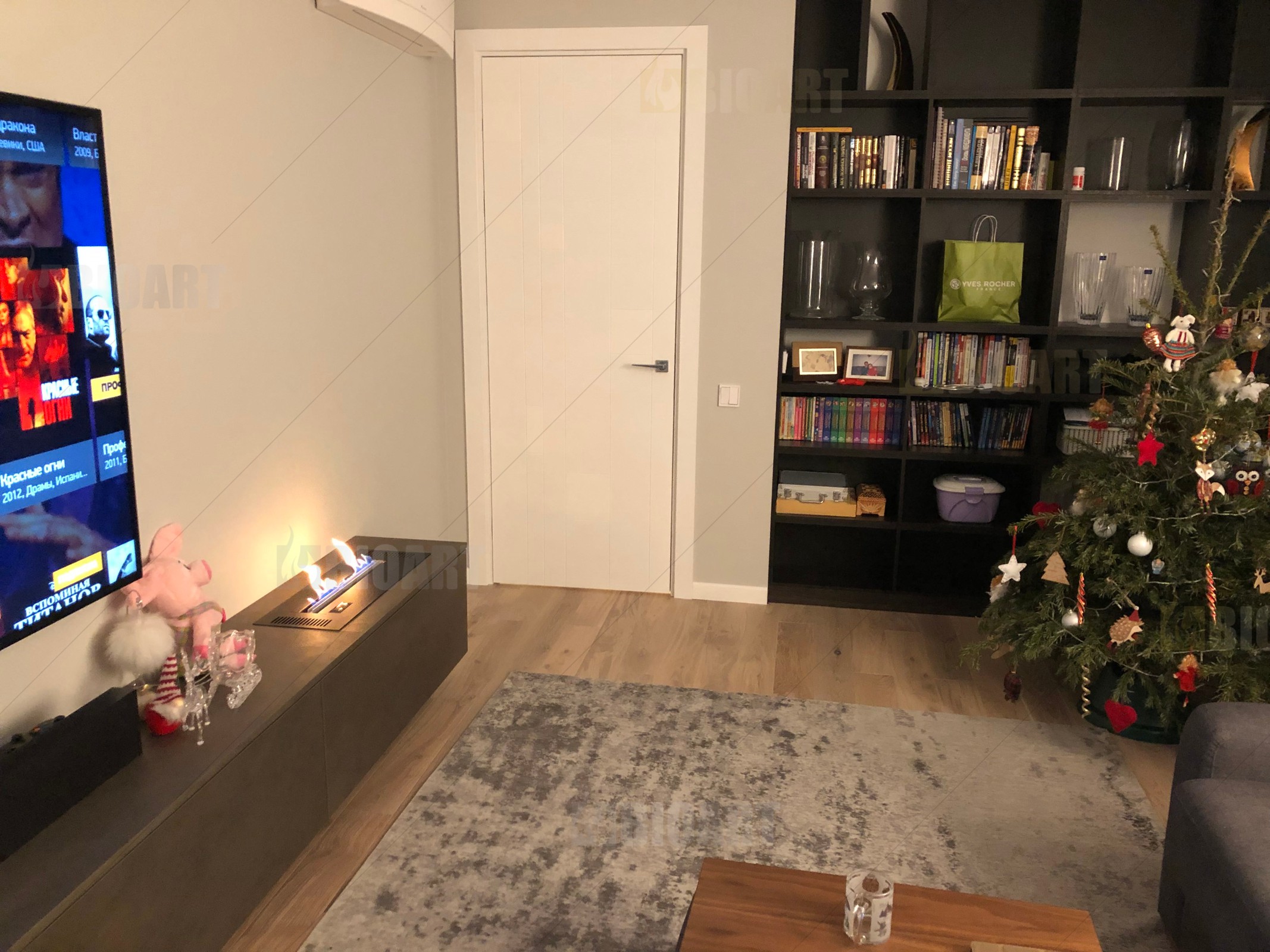 Автоматический биокамин Smart Prime в городской квартире