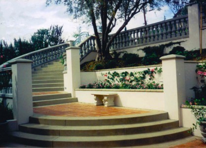 Inspiration for a mediterranean staircase remodel in Orange County
