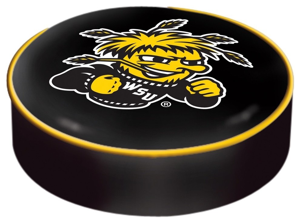 Wichita State Bar Stool Seat Cover by Covers by HBS Contemporary