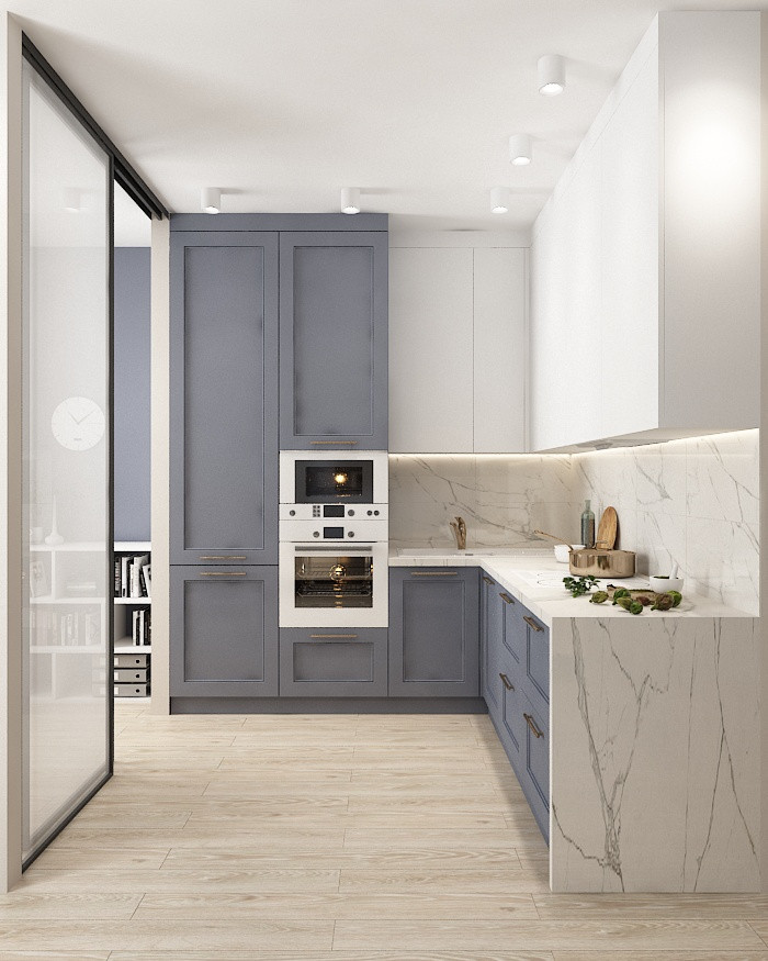 Квартира "Морской бриз" в стиле сканди 90 кв.м. в