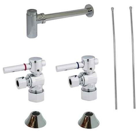 Plumbing Sink Trim Kit With P Trap For Lavatory And Kitchen Plumbing Sink Trim Kit With P Trap For Lavatory And Kitchen Chrome
