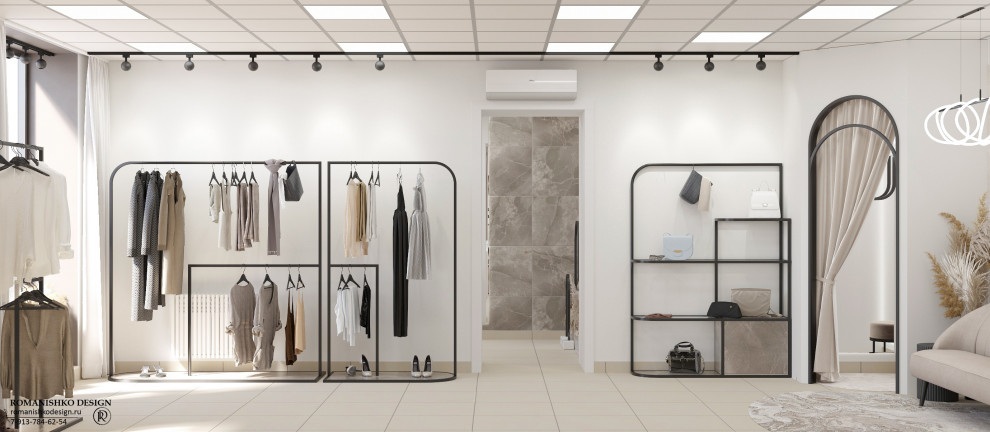 Дизайн выставочного зала шоурума женской одежды