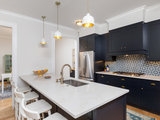 Transitional Kitchen by Stephanie Hoffmeier - Bellweather Design-Build