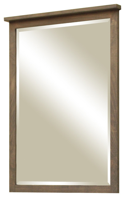 framed beveled mirror