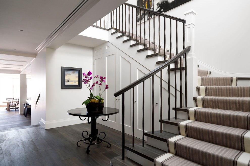 Inspiration for a transitional staircase in Sydney.