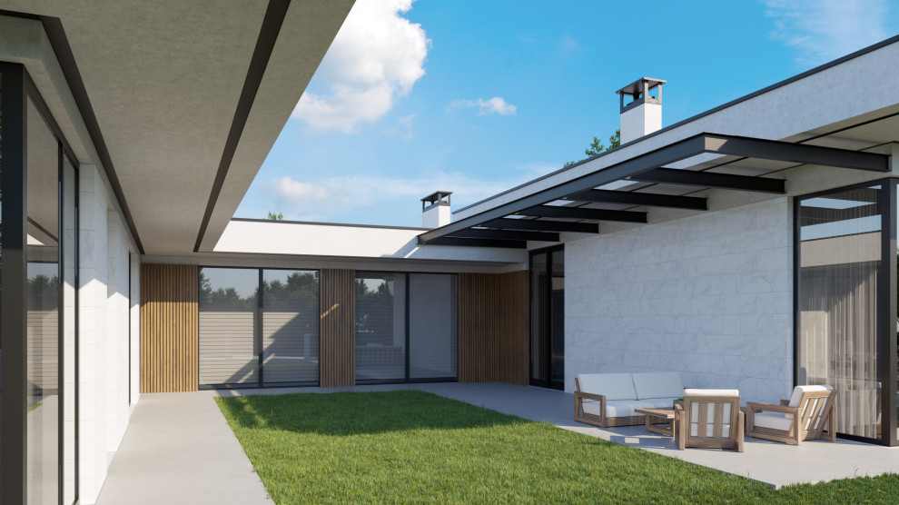 П-образный дом