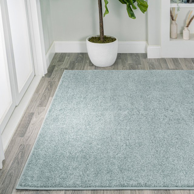 Haze Solid Low-Pile Runner Rug, 8 X 10 - Contemporary - Area Rugs - by ...