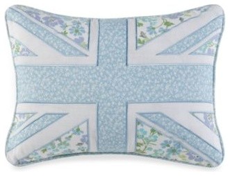 Laura Ashley Birds and Branches Embroidered Oblong Toss Pillow