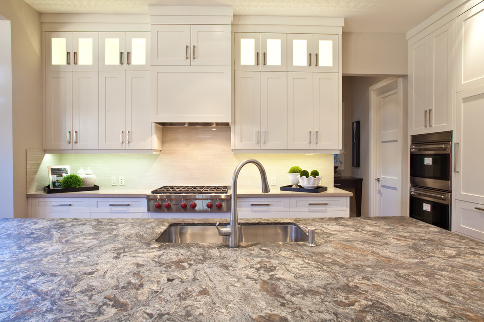 Transitional kitchen photo in Calgary
