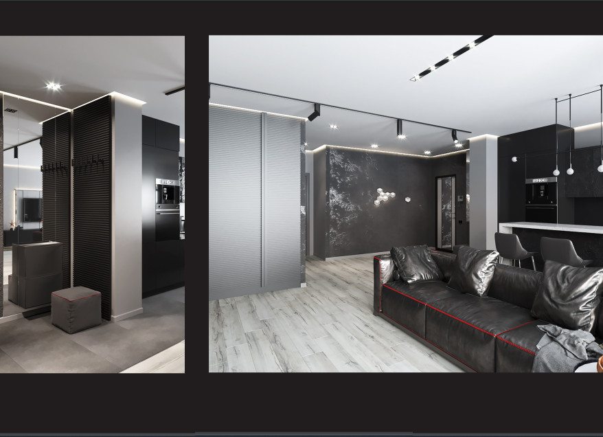 Дизайн проект квартиры для холостяка