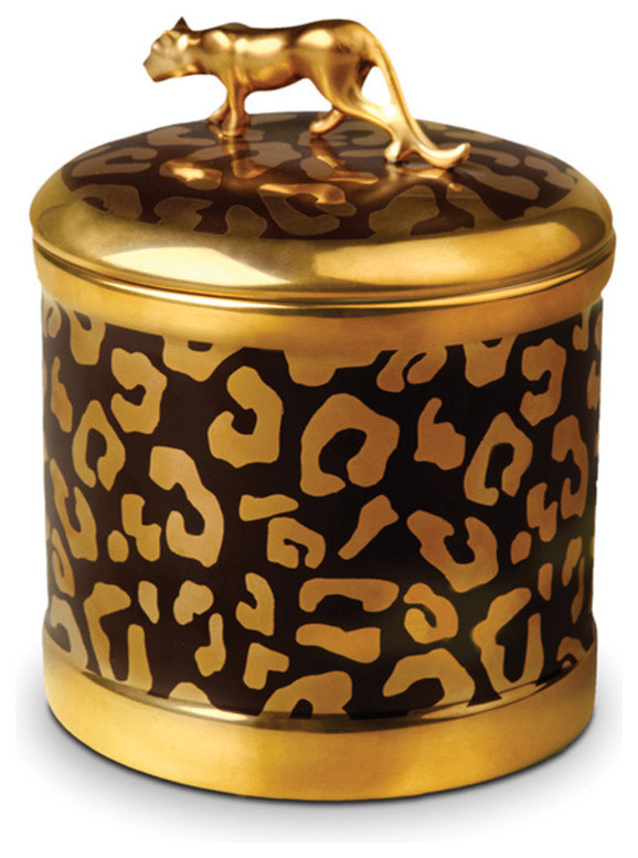 L'Objet Gold Leopard Candle