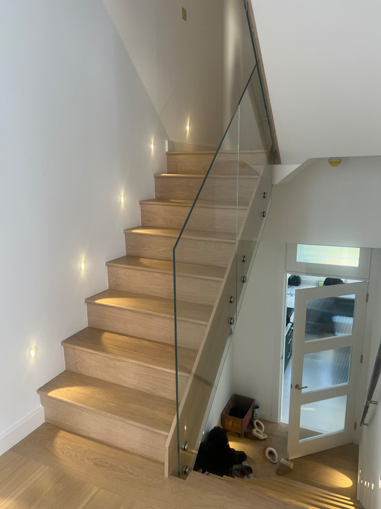 Custom Staircase Made From Solid Oak