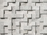 Silver Shadow Marble Basketweave Design on 12 x 12 Mesh Mosaic Tile