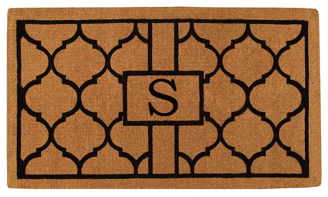 Pantera Monogram Doormat, Extra-Thick 3'x6', Letter S