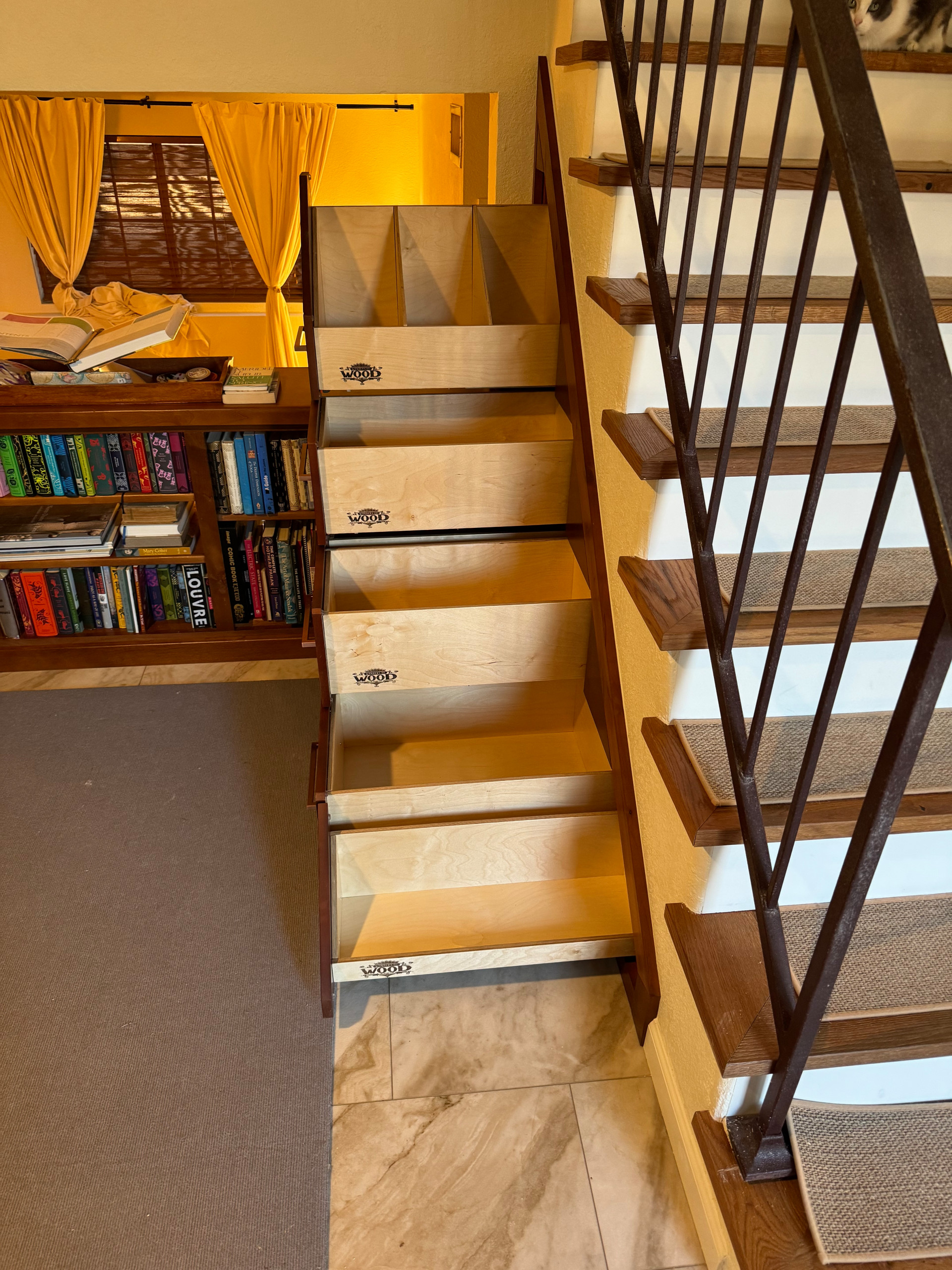 Custom Under-Staircase Cabinetry