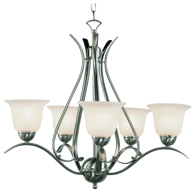 Trans Globe Lighting 9285 Bn 5 Light Chandelier Traditional Trans Globe Lighting 9285 Bn 5 Light Chandelier