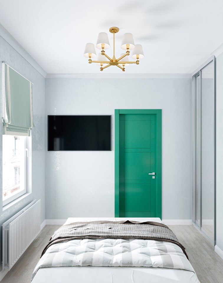 Дизайн квартиры 38м2 евродвушка в стиле ЭКО