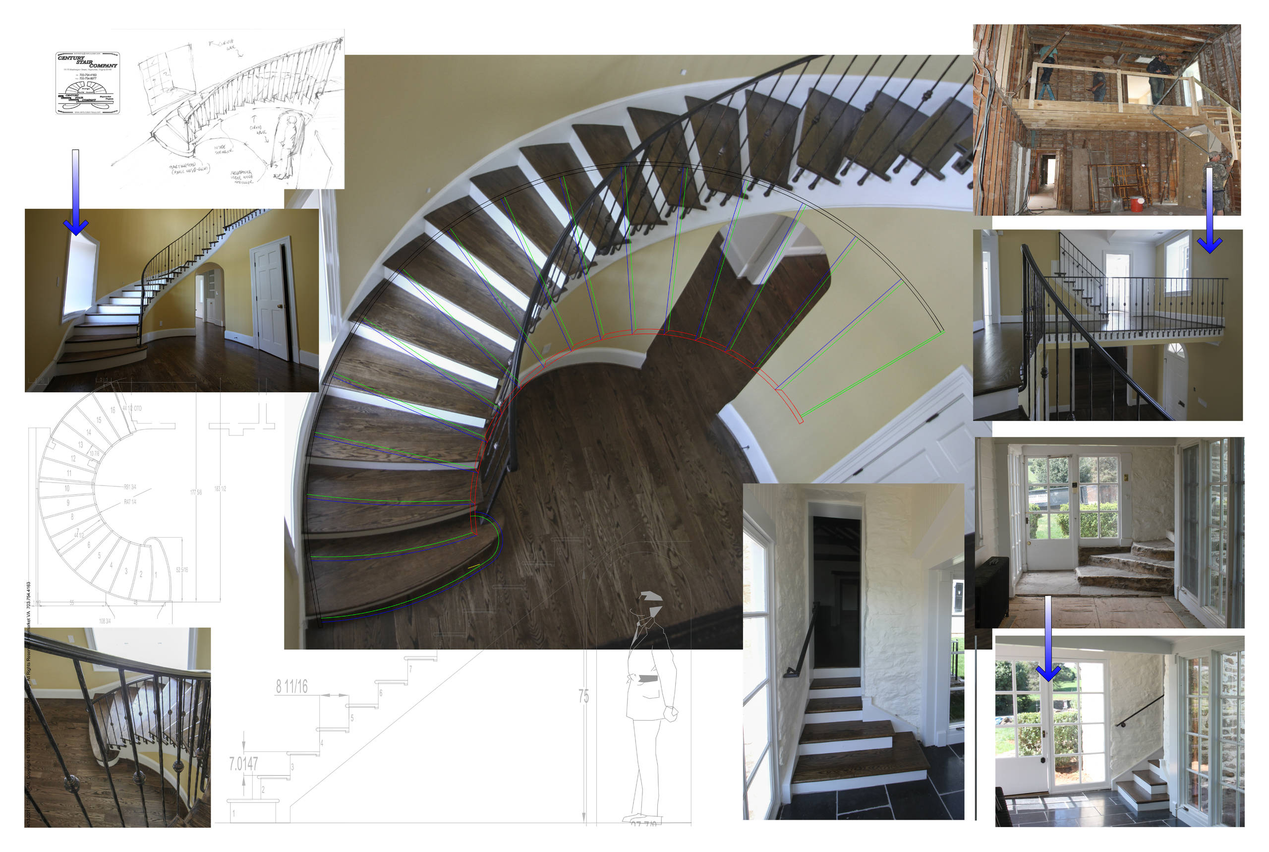 42_Historic Country Mansion Staircase, Warrenton VA 20186