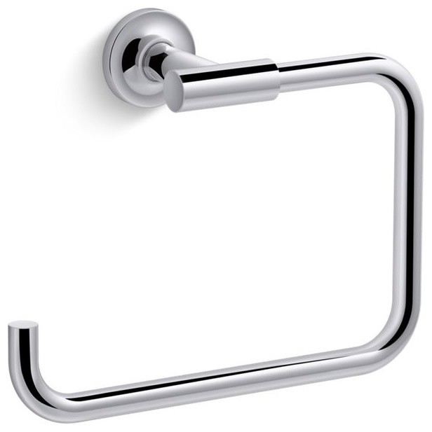 Kohler Purist Towel Ring Contemporary Towel Rings by The Stock