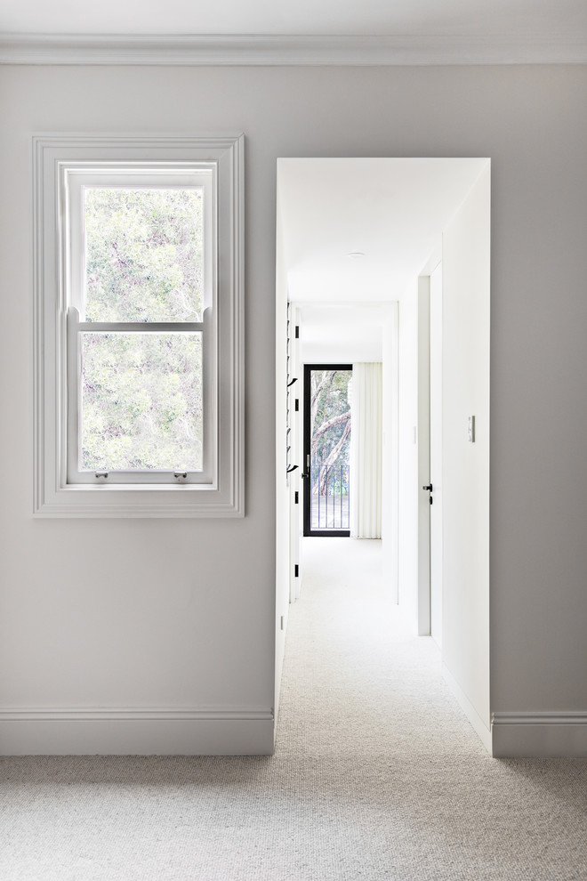 Inspiration for a small contemporary hallway in Sydney.