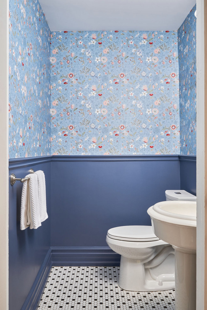 Inspiration for a classic cloakroom.