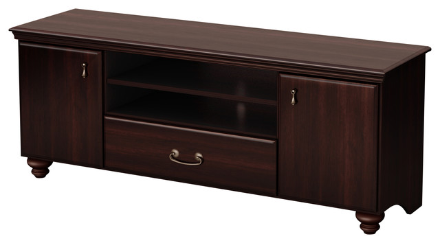 South S Le Tv Stand For Tvs Up To 65 Traditional South S Le Tv Stand For Tvs Up To 65 Dark Mahogany