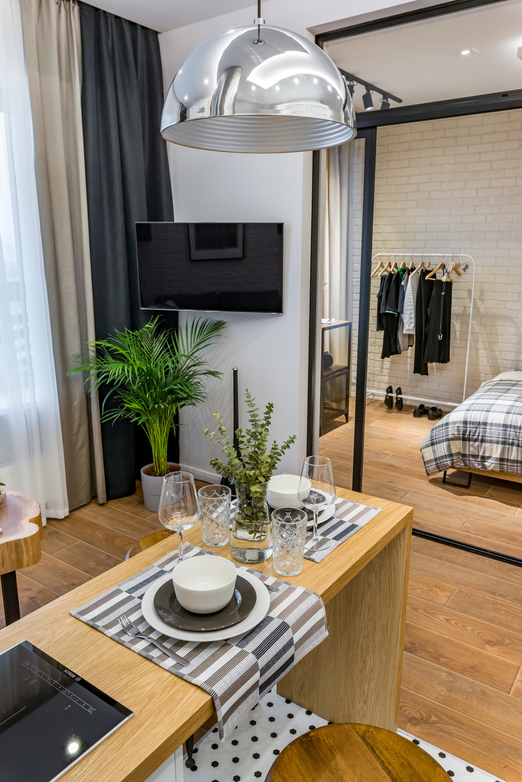 Студия 38м2 в стиле лофт для сдачи в аренду