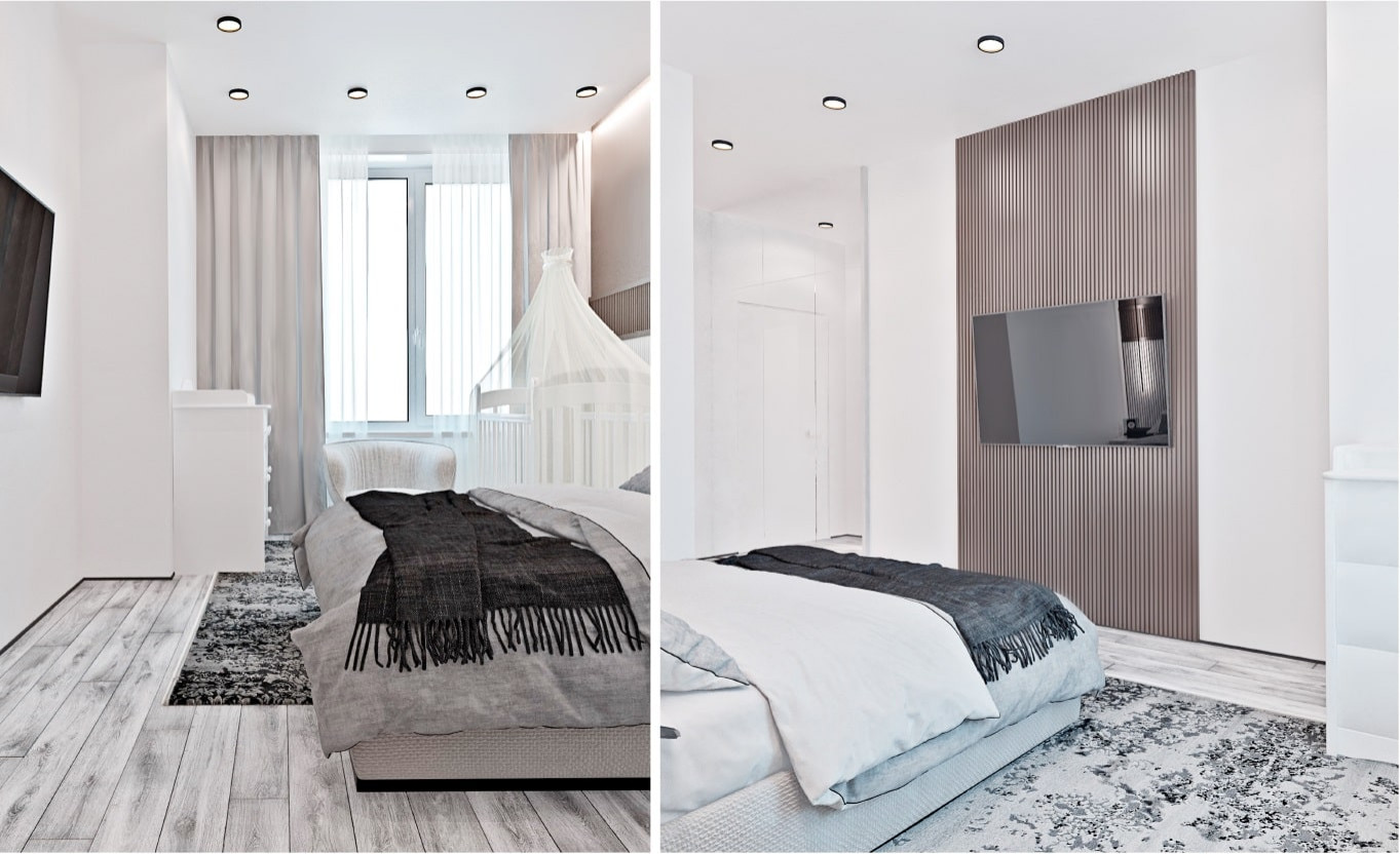 Дизайн 2 комнатной квартиры в стиле современного минимализма