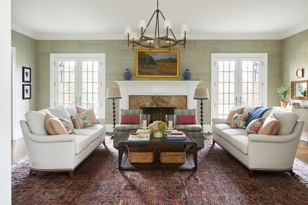 The New Traditional - Traditional - Living Room - Chicago - by Centered ...