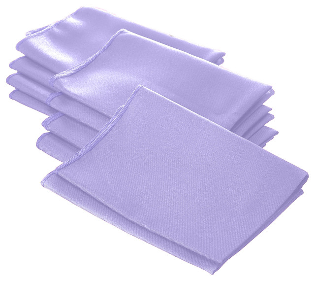 LA Linen Polyester Poplin Napkin, 10 Pack, Lilac