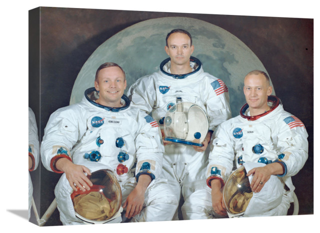"Apollo 11 Moon Landing Crew" by NASA Archive Photo, 22"x17"