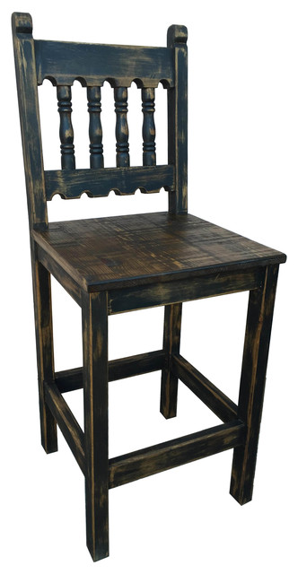 Rancho Collection Tenampa Rustic Stool Reviews Houzz Tenampa Rustic Bar Stool Old Black Counter Height Stools