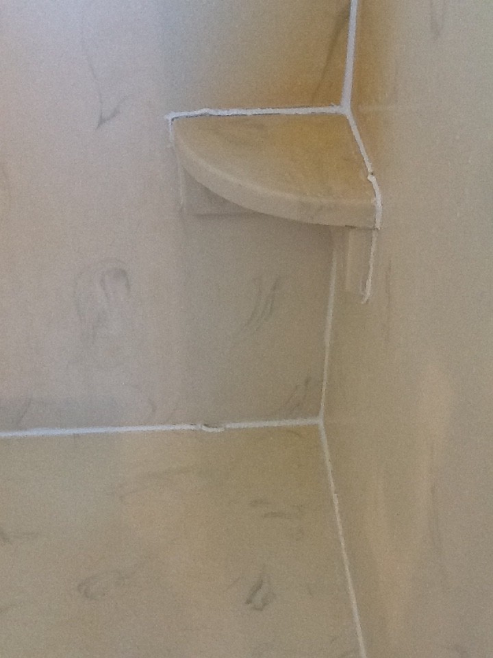Caulking won't stick. Keeps disintegrating.