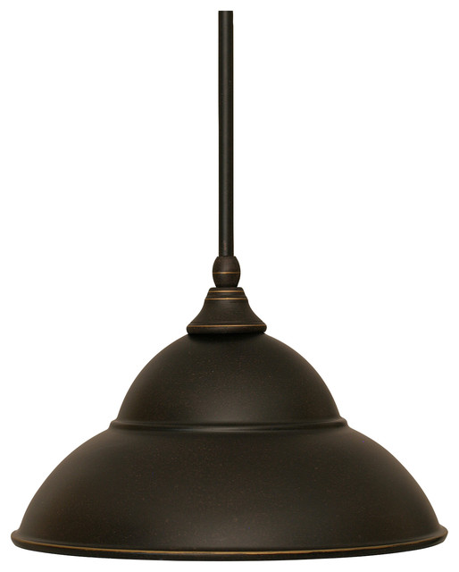 Stem Pendant In Dark Granite, 13" Dark Granite Double Bubble Metal