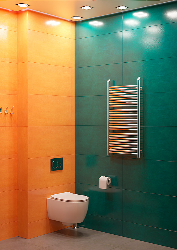 Яркая сочность. Трехкомнатная квартира на Озерной