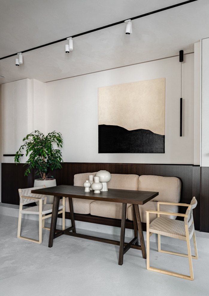 Софт-минимализм на мраморной кухне