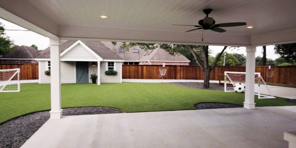 Design ideas for a backyard landscaping in Austin.