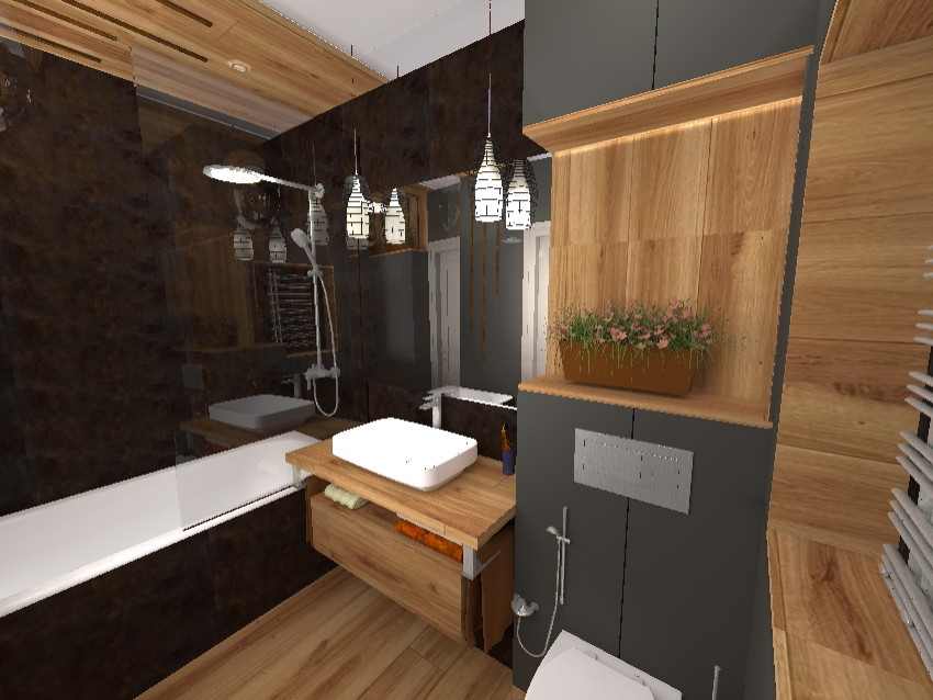 Ванная в стиле лофт