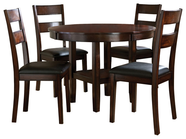 Pendwood 5 Piece 42 Round Dining Set