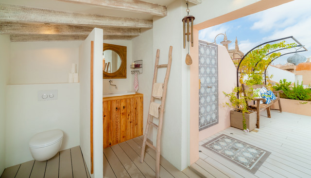 Terrace Old Town Palma de Mallorca mediterranean-powder-room
