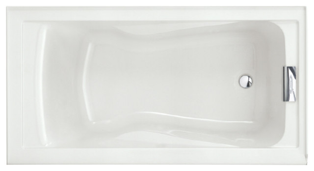 American Standard 2422V.002 Evolution 60" Acrylic Soaking Bathtub - White
