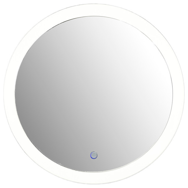 Round 22" LED Lighted Wall Mount Vanity Bathroom Mirror "Sol" With