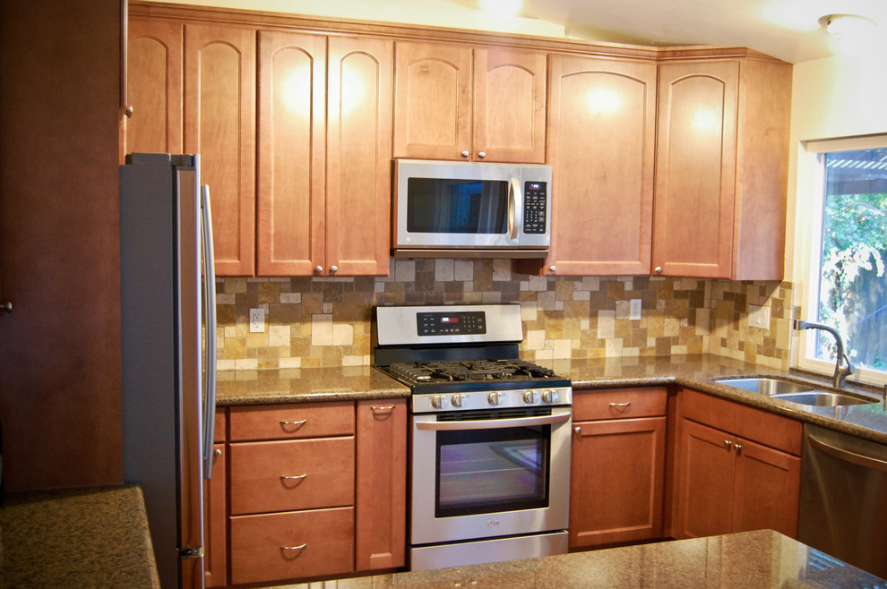 This is an example of a mediterranean kitchen in San Diego.